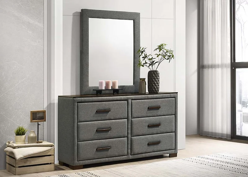 SKY GREY™ – 6-PIECE BEDROOM SET – IF-180