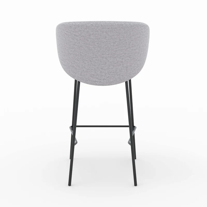 Chaise pour îlot central Victoria en tissu gris clair 67 cm (lot de 2)