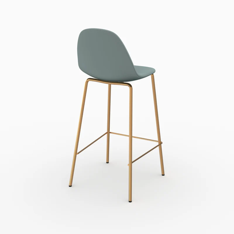 Chaise pour îlot central Henrik en cuir synthétique verte 65 cm (lot de 2)