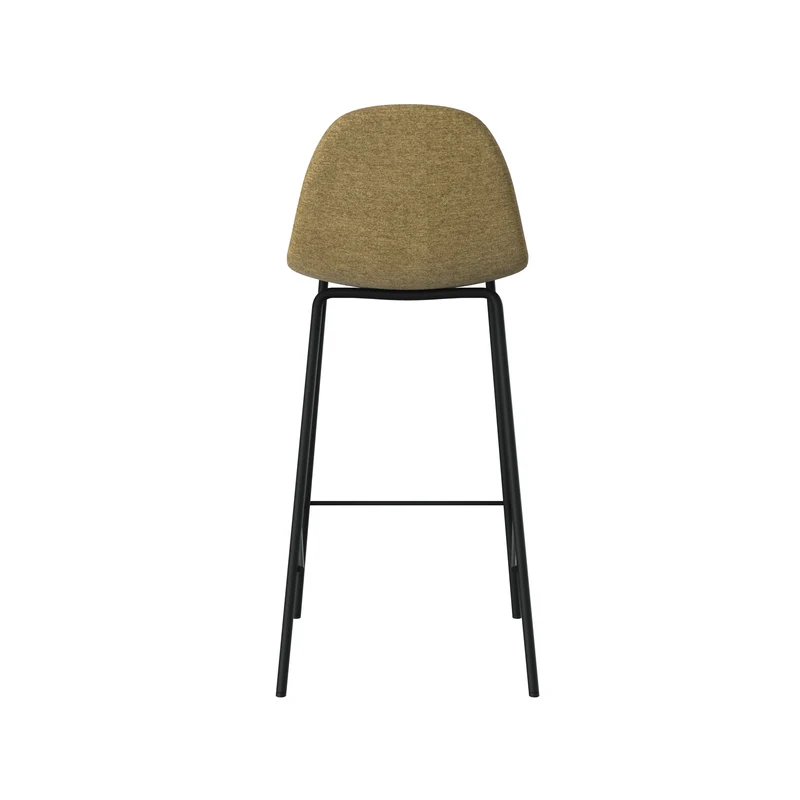 Chaise pour îlot central Henrik en tissu vert kaki 65,5 cm (lot de 2)