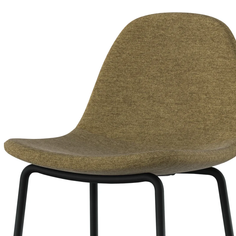 Chaise pour îlot central Henrik en tissu vert kaki 65,5 cm (lot de 2)