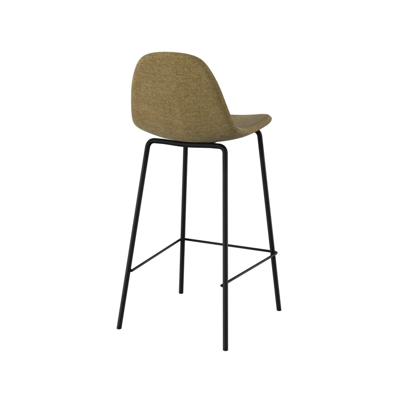 Chaise pour îlot central Henrik en tissu vert kaki 65,5 cm (lot de 2)