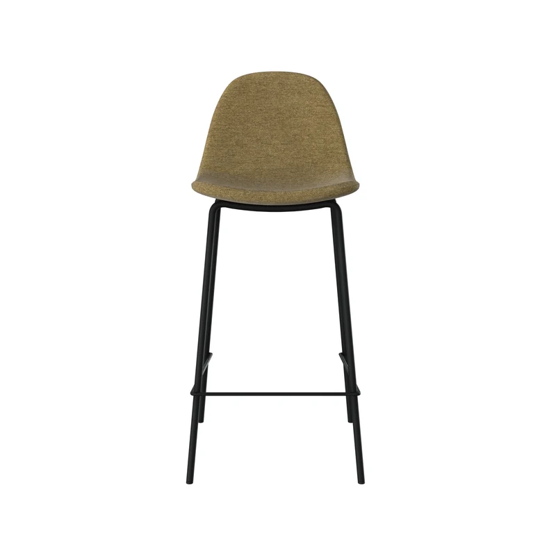 Chaise pour îlot central Henrik en tissu vert kaki 65,5 cm (lot de 2)