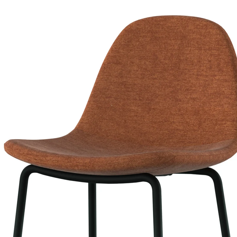 Chaise pour îlot central Henrik en tissu terracotta 65,5 cm (lot de 2)