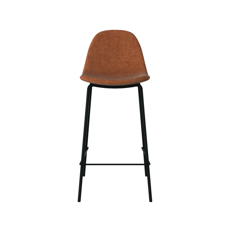 Chaise pour îlot central Henrik en tissu terracotta 65,5 cm (lot de 2)