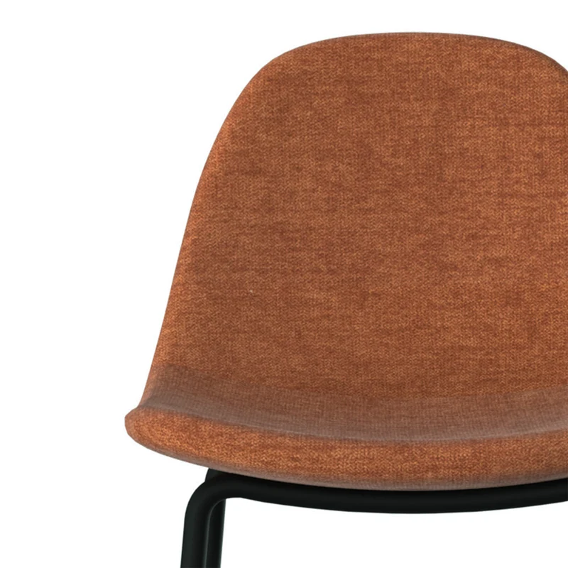 Chaise pour îlot central Henrik en tissu terracotta 65,5 cm (lot de 2)
