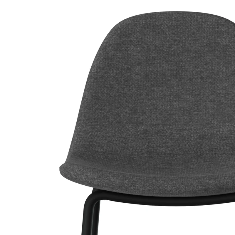 Chaise pour îlot central Henrik en tissu gris foncé 65,5 cm (lot de 2)