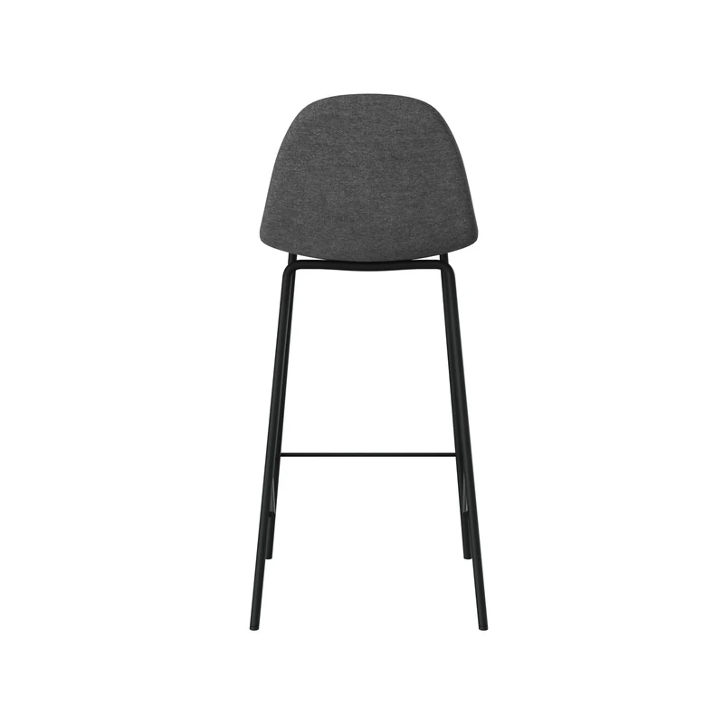 Chaise pour îlot central Henrik en tissu gris foncé 65,5 cm (lot de 2)