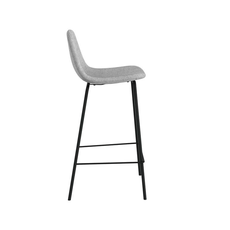 Chaise pour îlot central Henrik en tissu gris clair 65,5 cm (lot de 2)