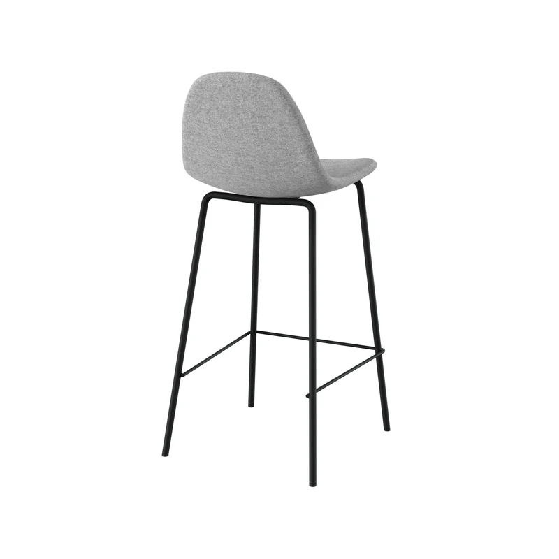 Chaise pour îlot central Henrik en tissu gris clair 65,5 cm (lot de 2)