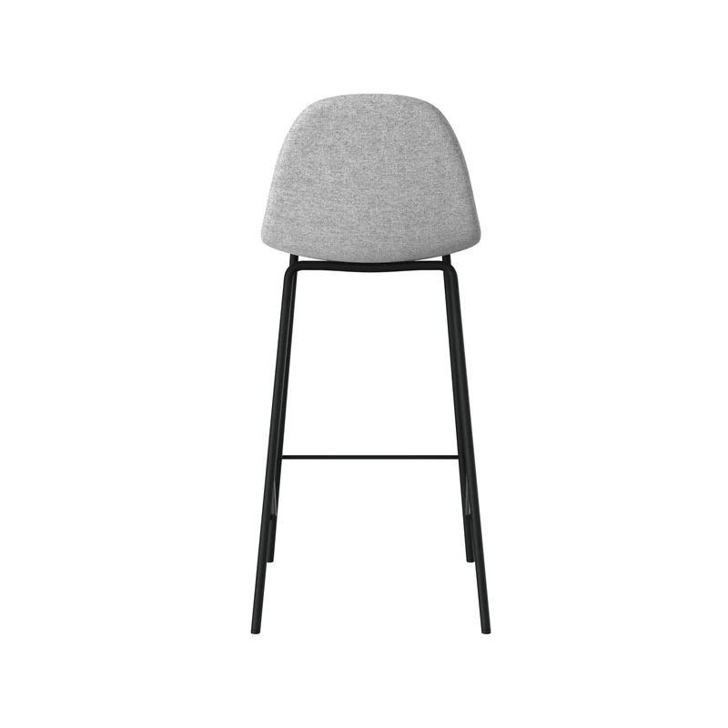 Chaise pour îlot central Henrik en tissu gris clair 65,5 cm (lot de 2)