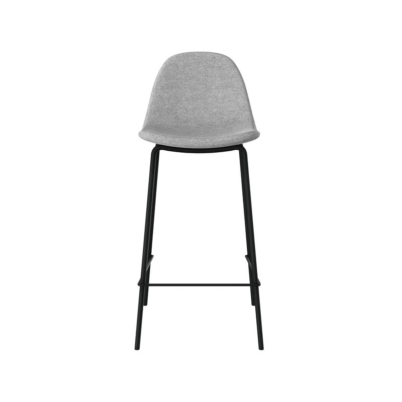 Chaise pour îlot central Henrik en tissu gris clair 65,5 cm (lot de 2)