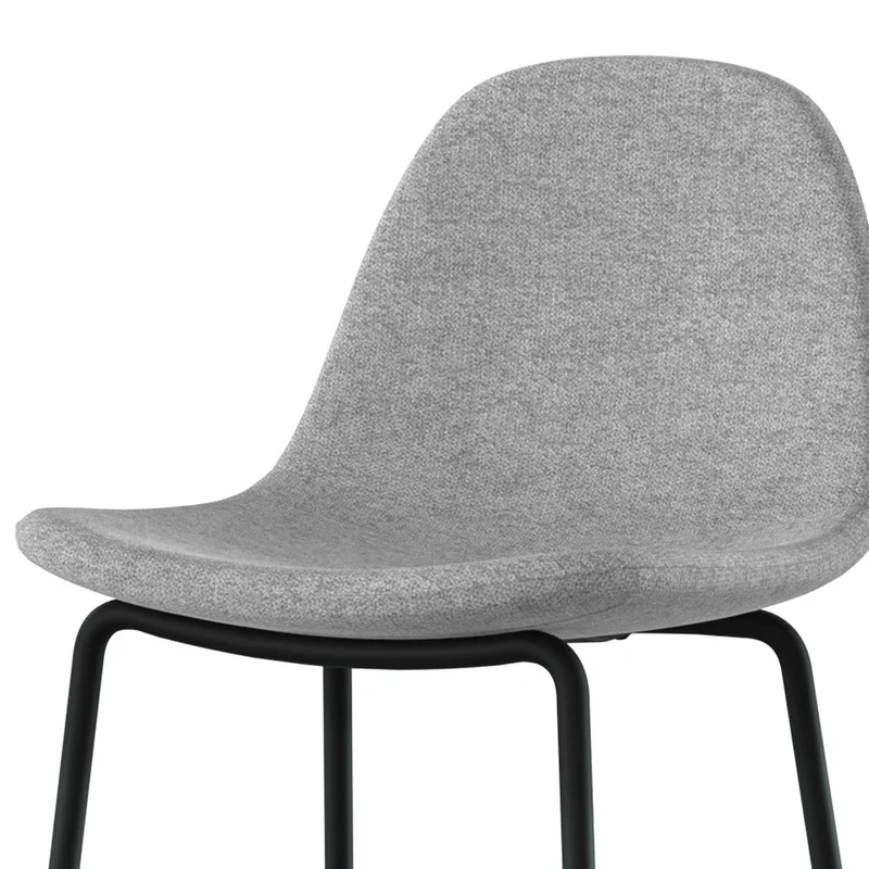 Chaise pour îlot central Henrik en tissu gris clair 65,5 cm (lot de 2)