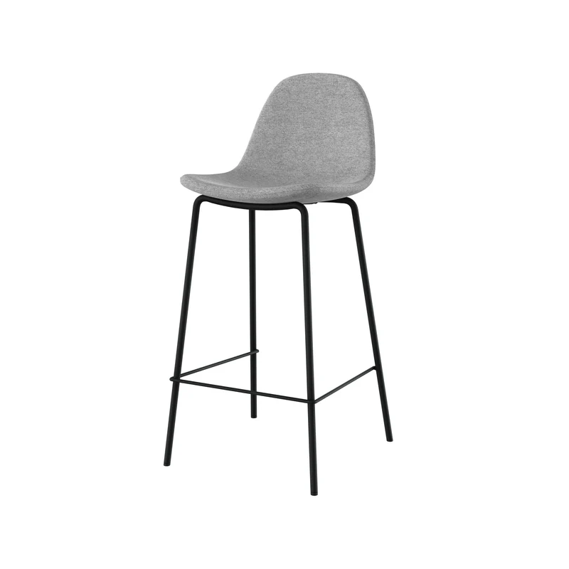 Chaise pour îlot central Henrik en tissu gris clair 65,5 cm (lot de 2)