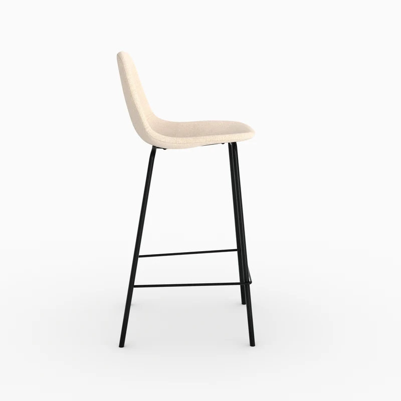 Chaise pour îlot central Henrik en tissu beige 65,5 cm (lot de 2)