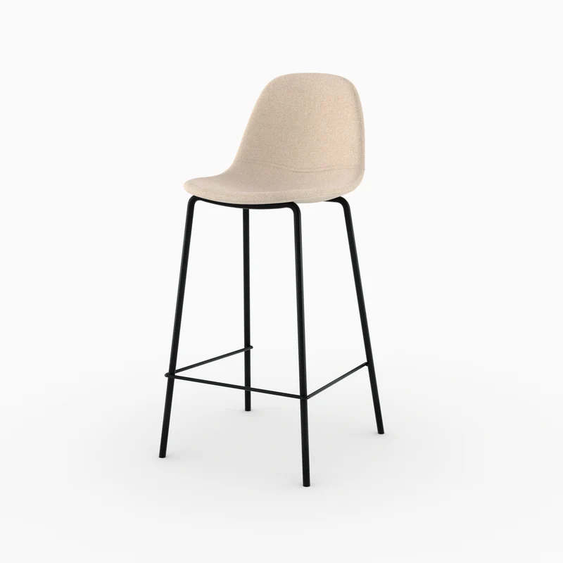 Chaise pour îlot central Henrik en tissu beige 65,5 cm (lot de 2)
