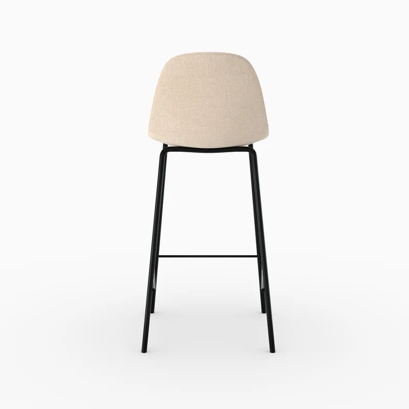 Chaise pour îlot central Henrik en tissu beige 65,5 cm (lot de 2)