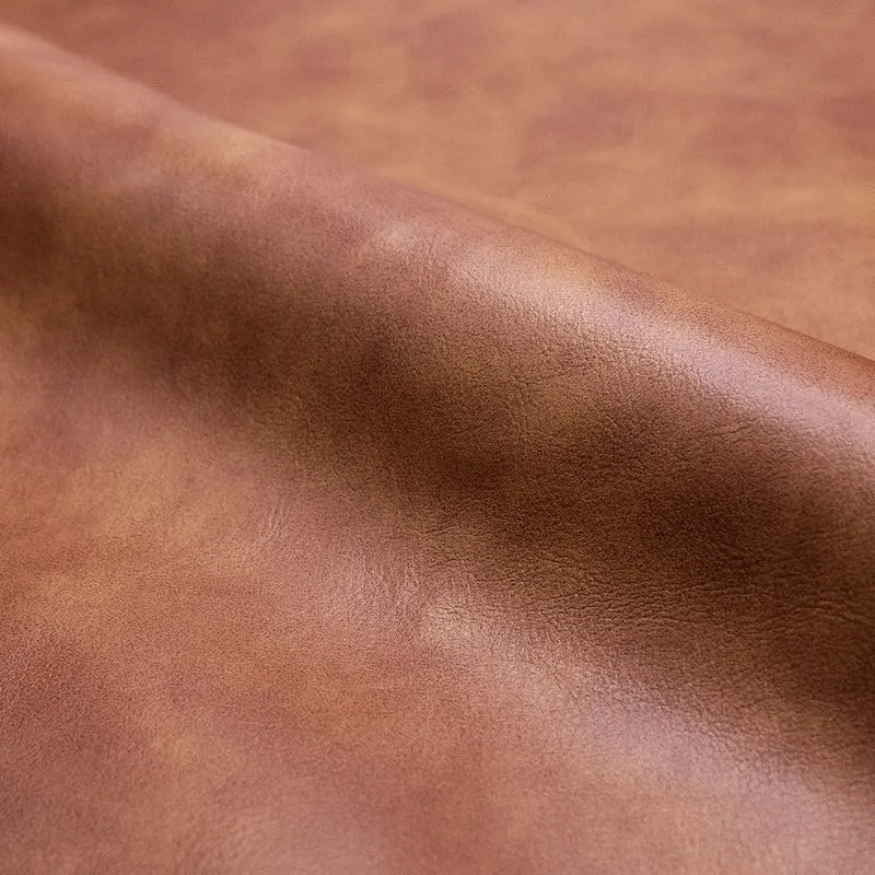 Chaise pour îlot central Henrik en cuir synthétique camel 65 cm (lot de 2)