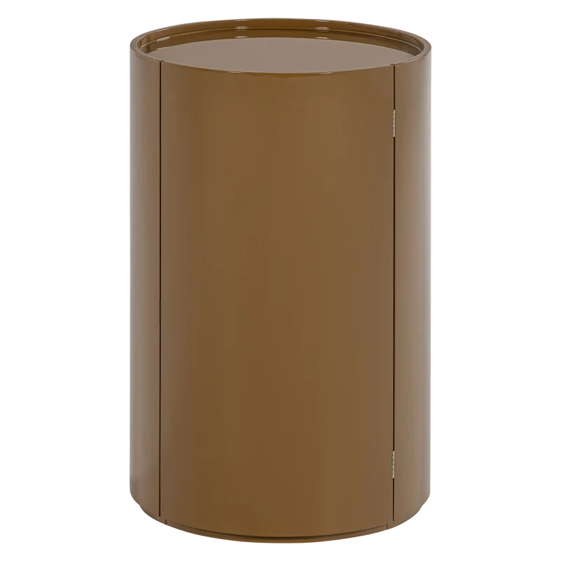 Sera ronde kast 72xØ45 cm hout hoogglans honinggeel