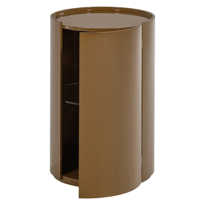 Sera ronde kast 72xØ45 cm hout hoogglans honinggeel