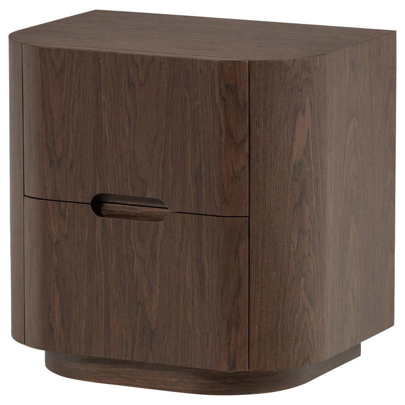 Arvi ladekast/nachtkastje 2 lades hout fineer bruin