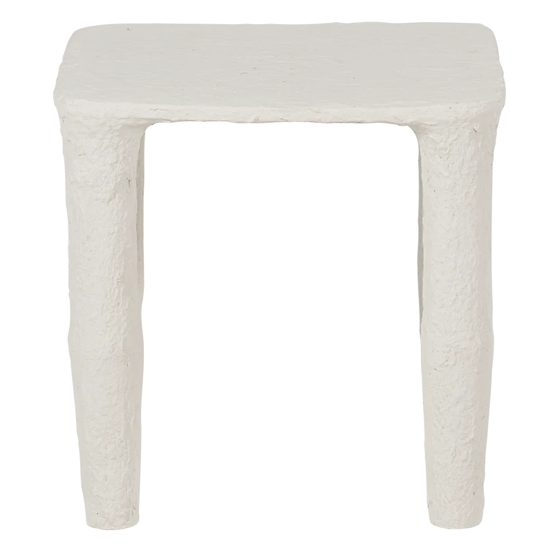 Vion lage bijzettafel papier-maché off white