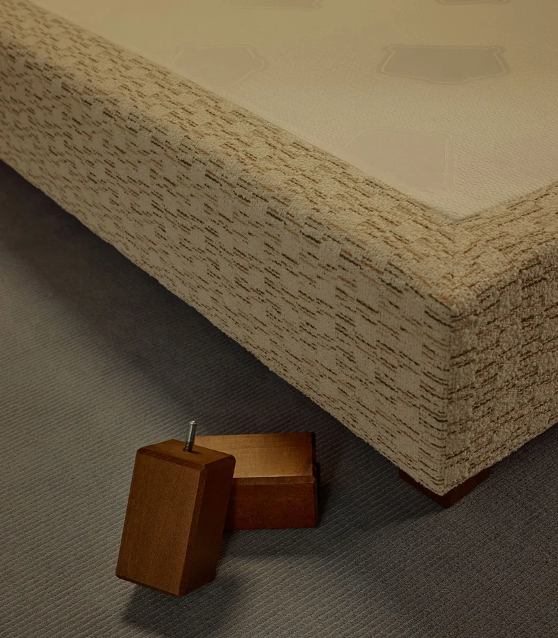 Sommier Boxspring - Graphique bouclé