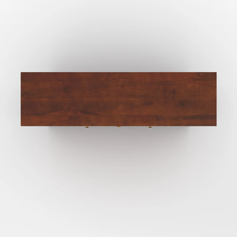 Buffet Lanka en bois de manguier et cannage