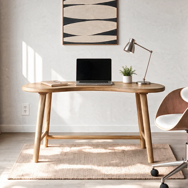 Bureau Brandan en bois massif de mindi