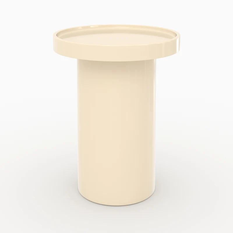 Lot de 3 tables basses Nora laquées blanches en MDF