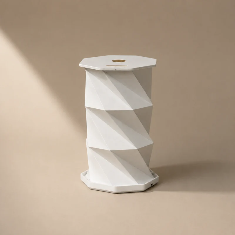 Lampe à poser Kami en papier blanc