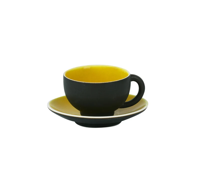 Tasse & sous-tasse M Tourron Citron