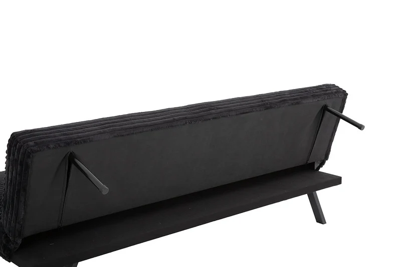 VELVET STRIDE™ – BLACK CORDUROY SOFA BED – IF-8065