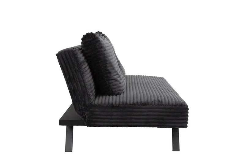 VELVET STRIDE™ – BLACK CORDUROY SOFA BED – IF-8065