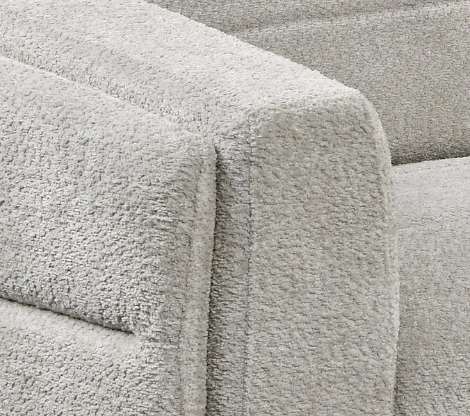 SORELLE™ – LIGHT GREY BOUCLÉ SOFA BED SECTIONAL – IF-9086
