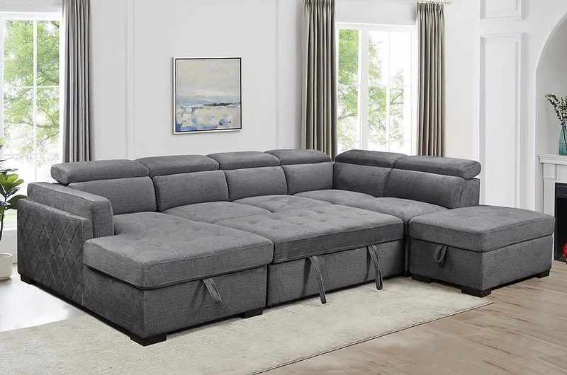 LUXORA™ – SOFA BED SECTIONAL WITH ADJUSTABLE HEADRESTS – IF-9090
