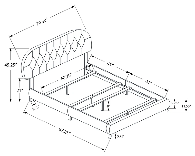 MARQUET™ – UPHOLSTERED BED – I-5982Q