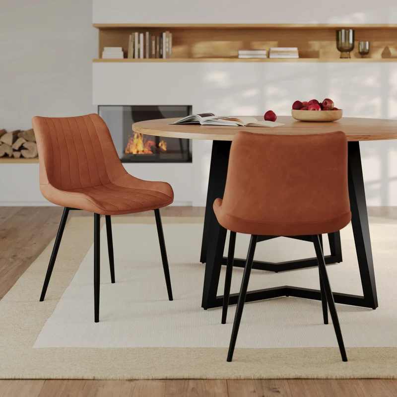 Chaise Killi camel (lot de 2)
