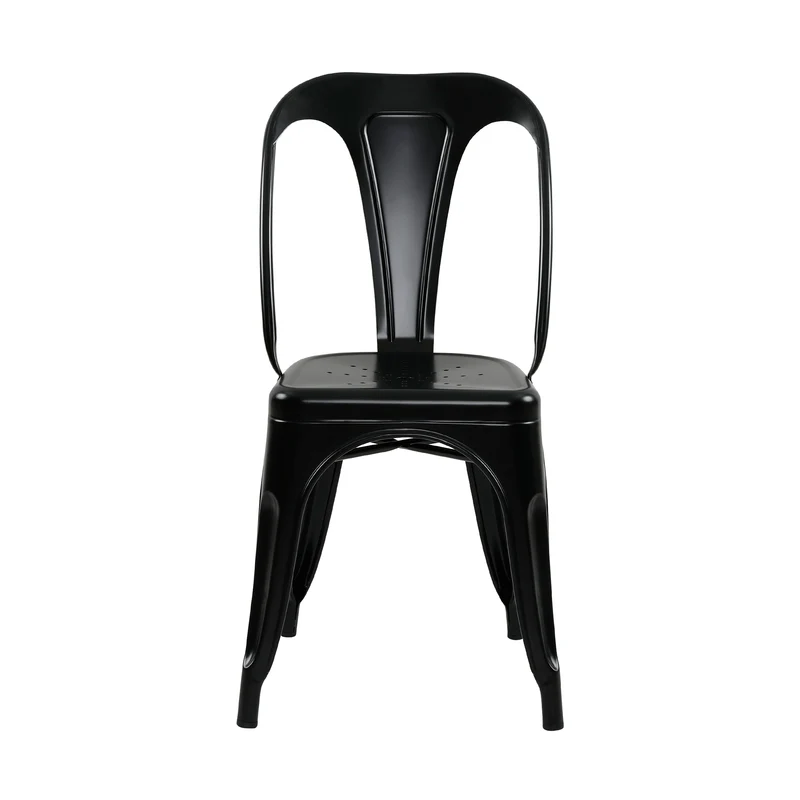 Chaise Indus noir mat (lot de 2)