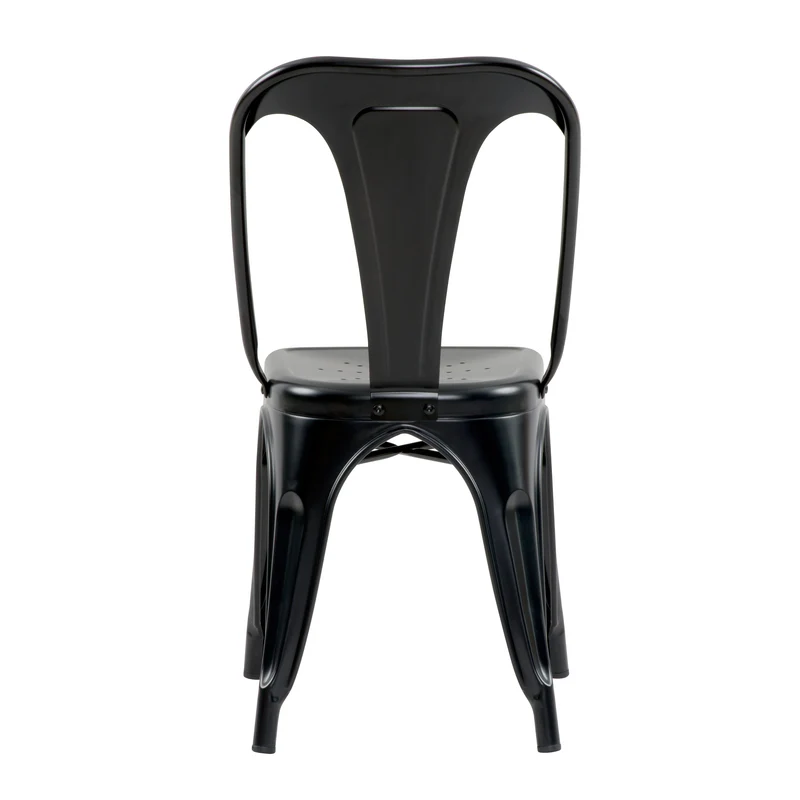 Chaise Indus noir mat (lot de 2)