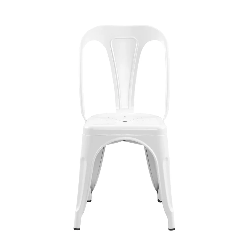 Chaise Indus blanc mat (lot de 2)