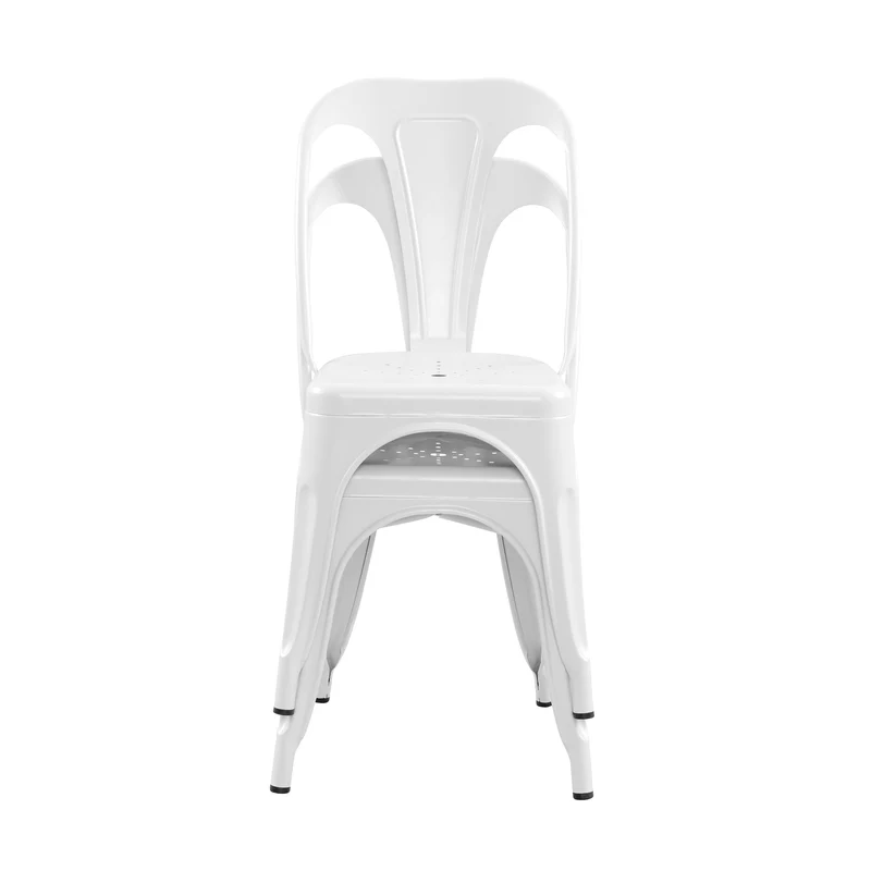 Chaise Indus blanc mat (lot de 2)
