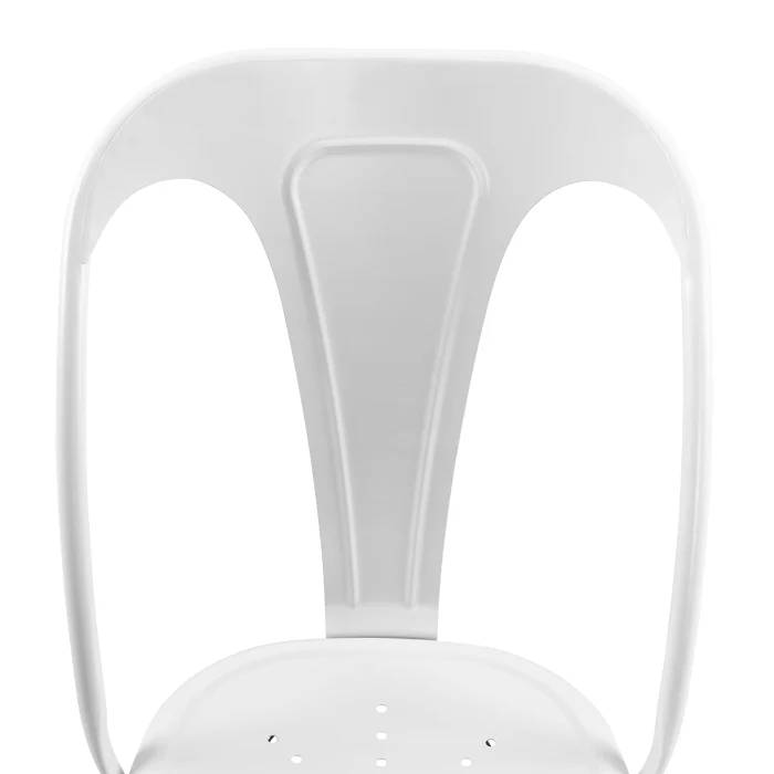 Chaise Indus blanc mat (lot de 2)