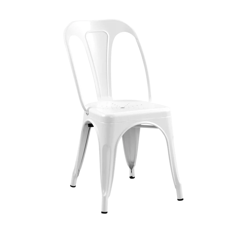Chaise Indus blanc mat (lot de 2)