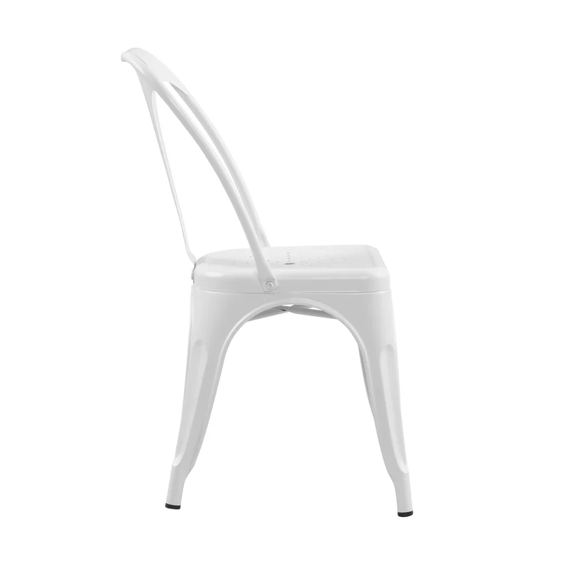 Chaise Indus blanc mat (lot de 2)