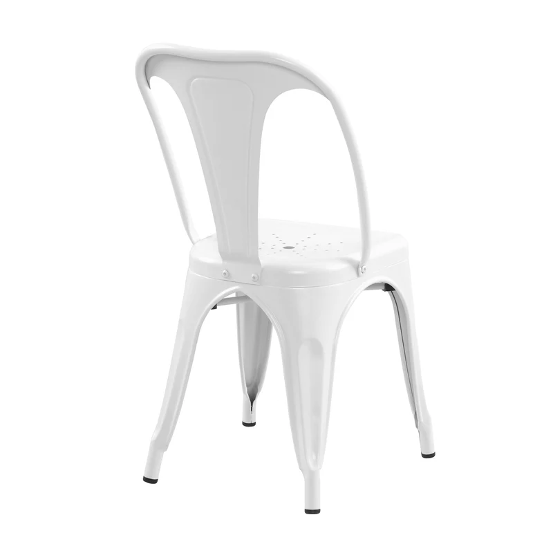 Chaise Indus blanc mat (lot de 2)