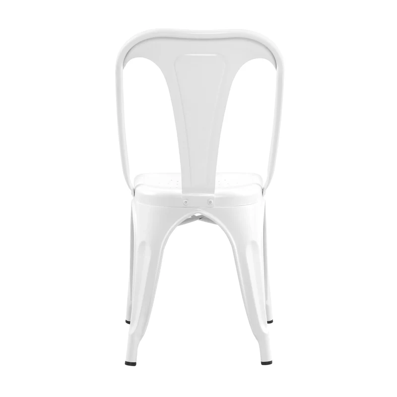 Chaise Indus blanc mat (lot de 2)
