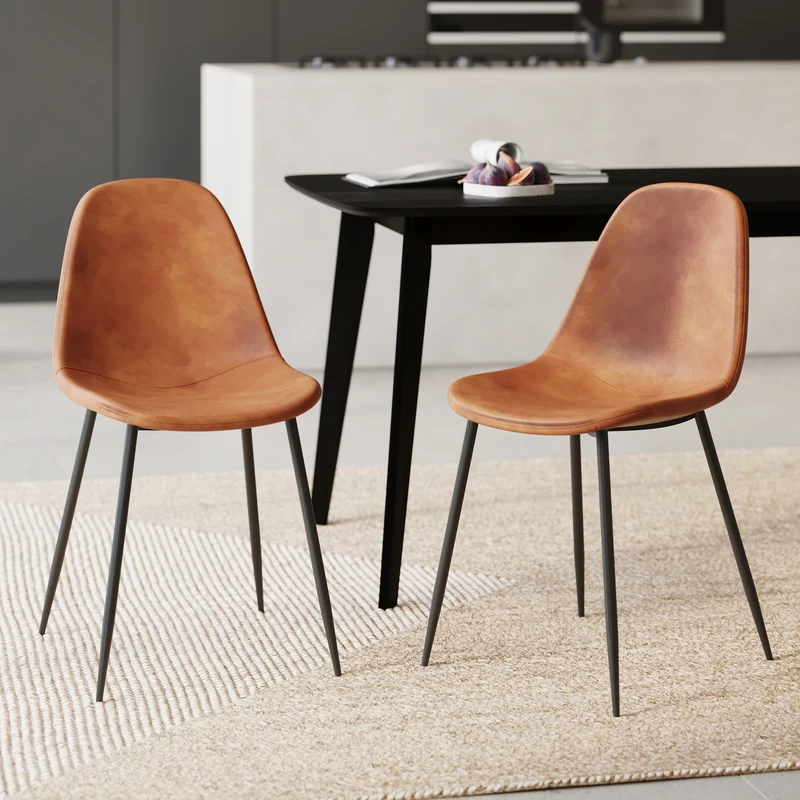 Chaise Henrik camel (lot de 2)