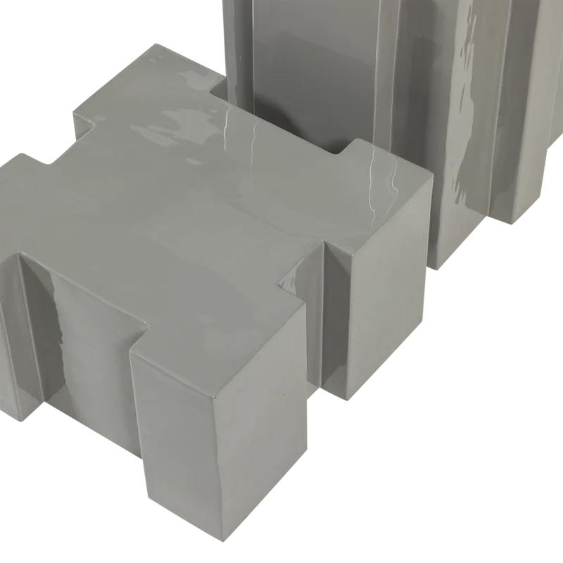 Set v 2 - Jasmir bijzettafels metaal grijs