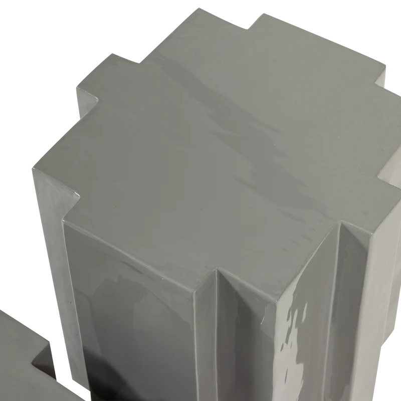 Set v 2 - Jasmir bijzettafels metaal grijs